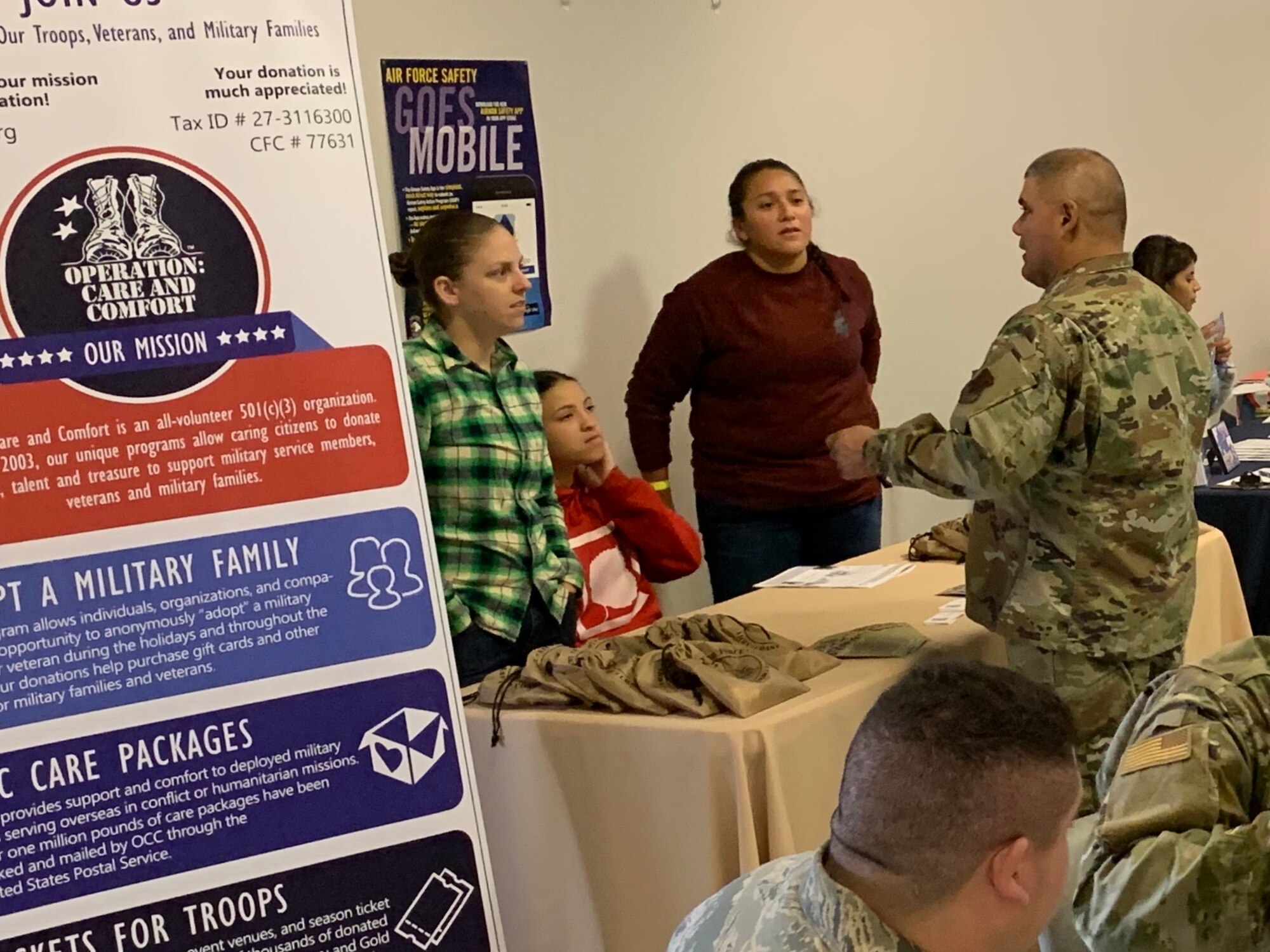 The 144th Fighter Wing hosted a Charity Fair on base as part of its Combined Federal Campaign Dec. 12, 2019.