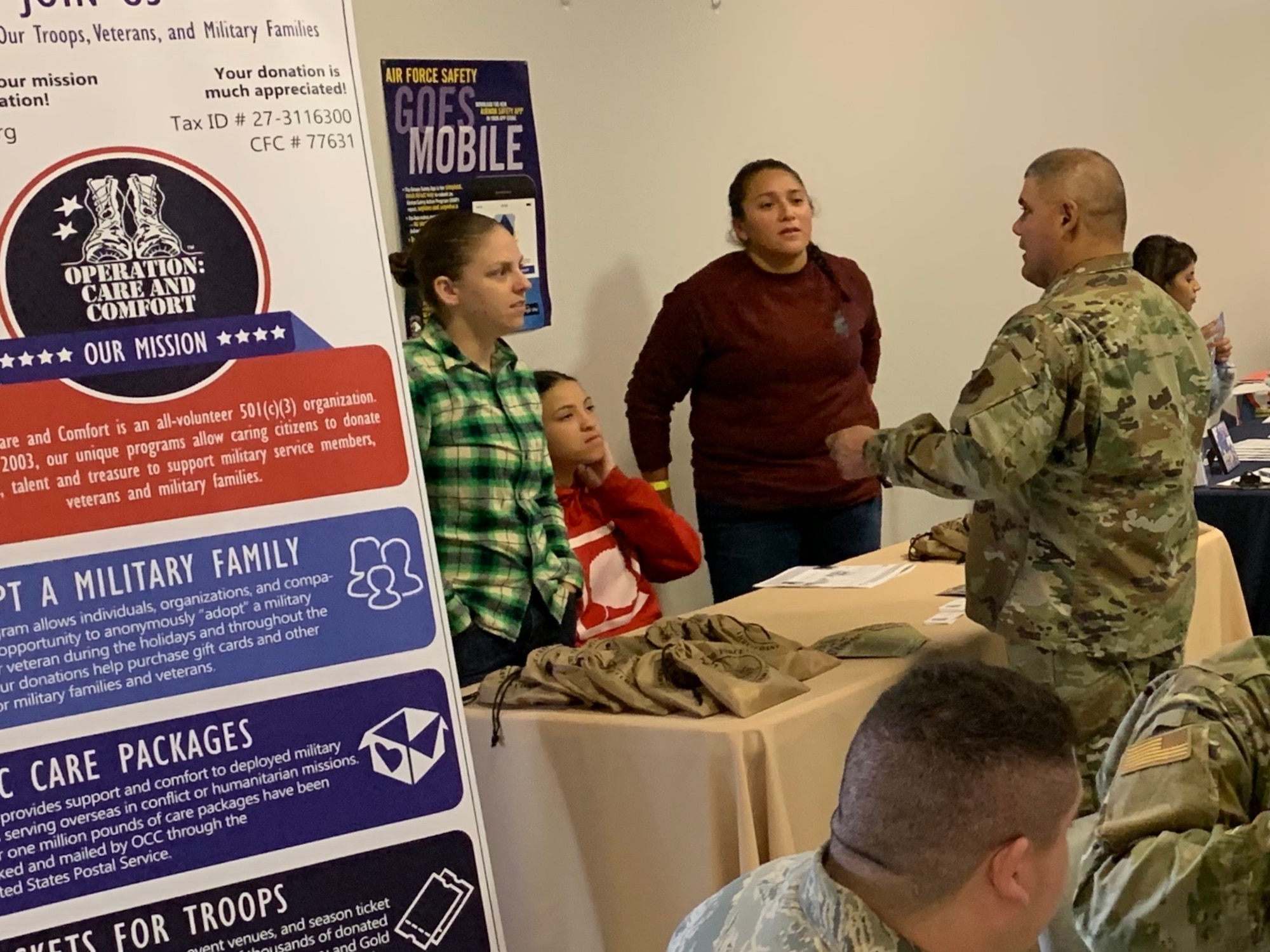 The 144th Fighter Wing hosted a Charity Fair on base as part of its Combined Federal Campaign Dec. 12, 2019.