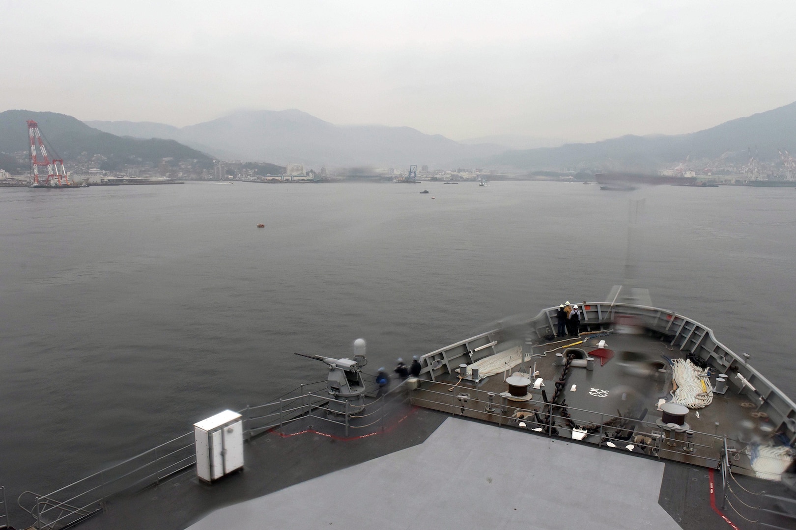 USS Emory S. Land makes First Visit to Kure, Japan