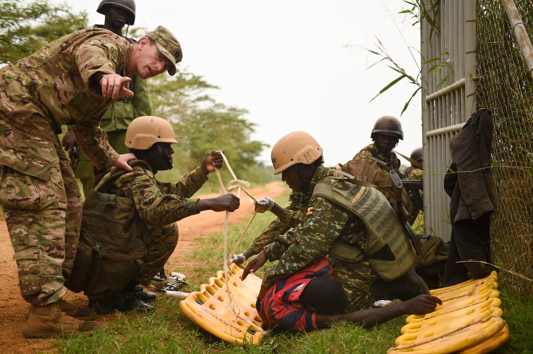 Ugandan Battle Group 22 conducts medical exercise during predeployment