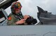 U.S. Air Force Capt. Dakota Olsen, an 18th Aggressor Squadron pilot, performs pre-flight inspections during Sentry Aloha 20-1 on Joint Base Pearl Harbor-Hickam, Jan. 14, 2020. The objective of Sentry Aloha is to provide tailored, cost effective and realistic combat training for National Guard and Department of Defense counterparts in a joint, multi-faceted and interoperable venue to equip the warfighter with the skill set necessary to complete the mission. (U.S. Air Force photo by Staff Sgt. Sean Martin)