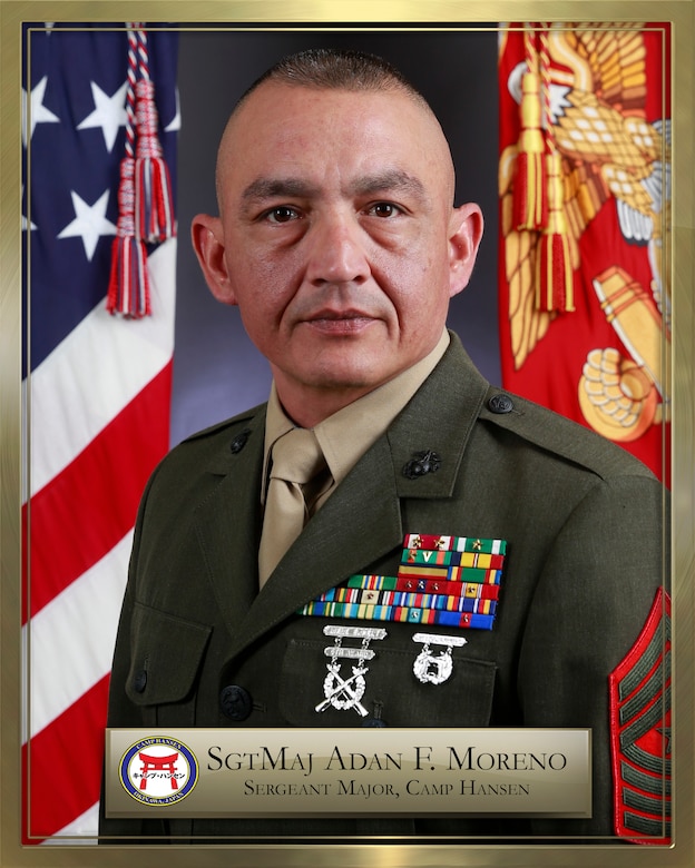Sgt. Maj. Adan F. Moreno's bio photo