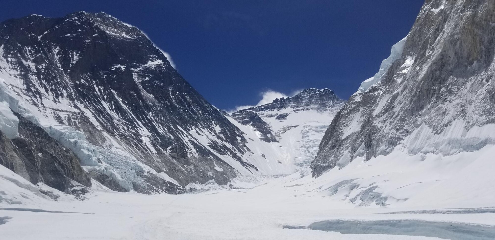 A photo  from the top of Mount Everest, May 23, 2019.  The photo was taken by Tech. Sgt. Daniel Wehrly, 931st Maintenance Squadron Technology craftsman, who summited Mount Everest with the help two friends and seven local Sherpas.  The journey took more than two months.