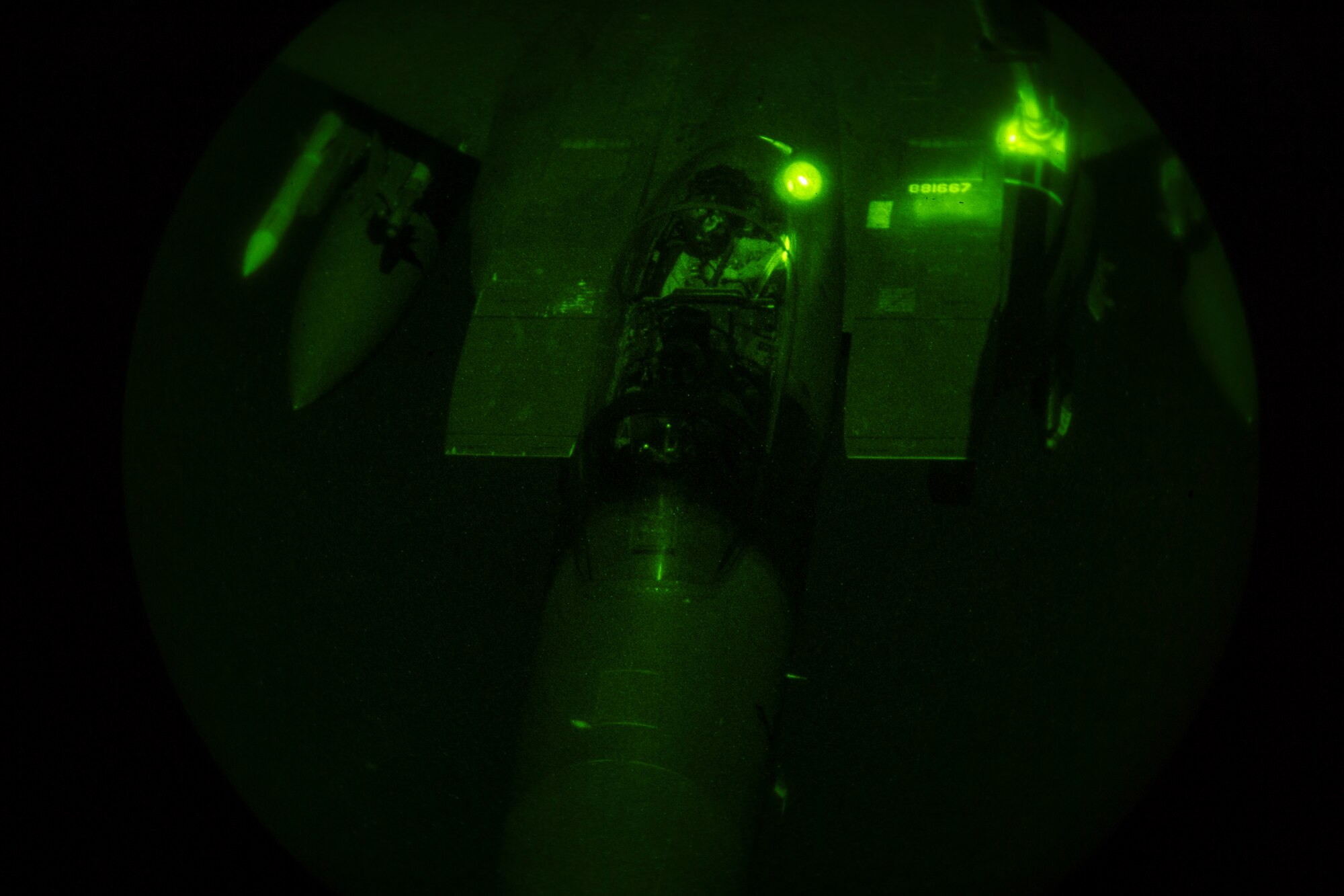 A U.S. Air Force KC-10 Extender assigned to the 908th Expeditionary Air Refueling Squadron refuels a U.S. Air Force F-15 Strike Eagle assigned to 494th Expeditionary Fighter Squadron above the U.S. Central Command area of responsibility, Jan. 11, 2020.