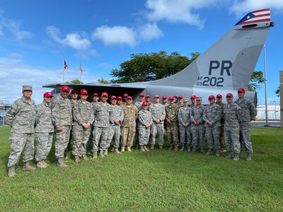 U.S. Airmen with the Puerto Rico Air National Guard’s 156th Mission Support Group work with Ohio and New Mexico Air National Guard Airmen at Muñiz Air National Guard Base Jan. 17, 18 and 22, 2020, to maximize the effectiveness of their assistance to people displaced by the Jan. 7 earthquake and aftershocks in the southwest region of the island.