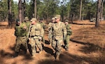 Maj. Gen. David Glaser, U.S. Army North (Fifth Army) deputy commanding general, met with Major-General Stephen Cadden, Canadian Army Doctrine and Training Centre commander, and Col. David Gardner, Joint Readiness Training Center, Operations Group commander, to observe U.S. and Canadian Armed Forces exercising together Jan. 21 at the Joint Readiness Training Center at Fort Polk, Louisiana.