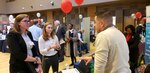 DLA Recruiter recruits potential employees at the 2020 OSU Spring Career Fair.