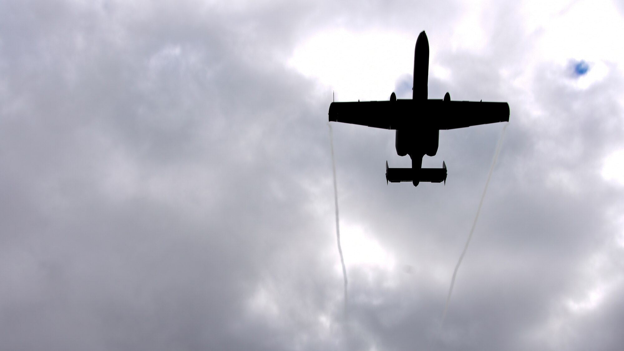 A-10 flies over DM