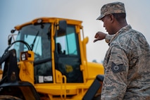 Airman 1st Class Eric Johnson, 919th Special Operations Civil Engineer Squadron pavements and heavy construction equipment specialist, trains on a bulldozer, Jan. 11, 2019, Duke Field, Fla.