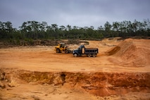 Airman 1st Class Eric Johnson, 919th Special Operations Civil Engineer Squadron pavements and heavy construction equipment specialist, trains on a bulldozer, Jan. 11, 2019, Duke Field, Fla.