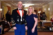 LTC Kendall Workman, left, with his wife, Sherri, during the Bronze Minuteman Awards Banquet June, 2019, at Little America, Salt lake City, Utah.