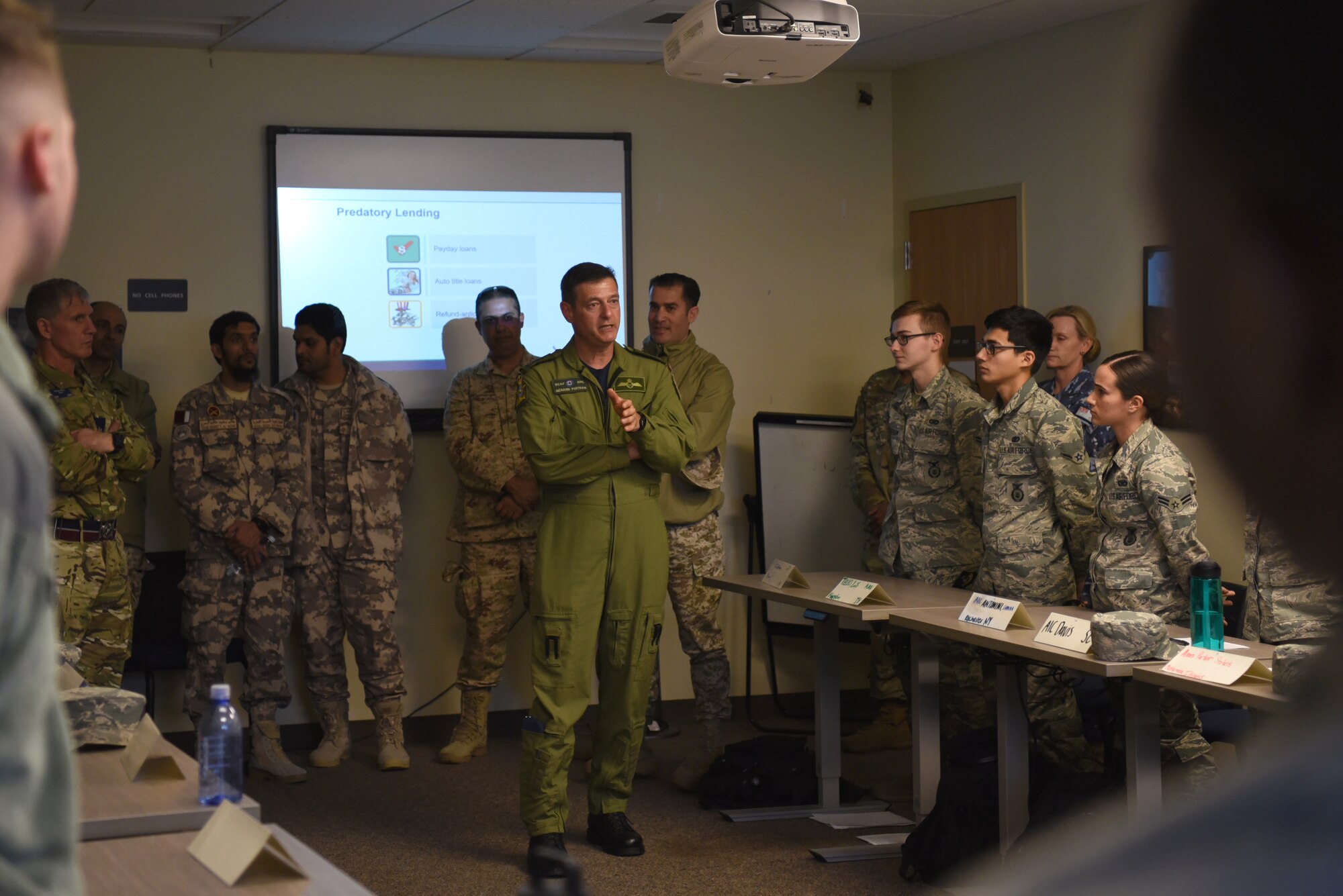 The senior enlisted leaders in attendance are from the U.S., Australia, Canada, Jordan, Kuwait, Lebanon, Pakistan, Qatar, the Kingdom of Saudi Arabia, the United Arab Emirates and the United Kingdom. The conference, lasting from Jan. 6 - 9, consisted of the participants describing the enlisted force stucture of each country's Air Force, a tour of Shaw Air Force Base, S.C., and discussion of how to strengthen the noncommissioned officers in their respective service.