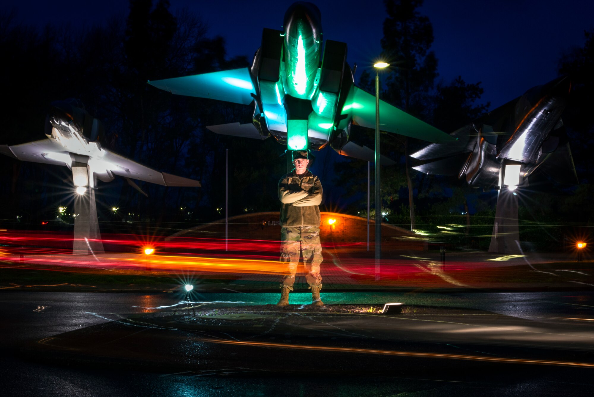 1st Lt. Steven Brandt’s, 48th Contracting Squadron services flight commander, poses for a photo at Royal Air Force Lakenheath, England, Jan. 27, 2020. Brandt’s Air Force innovation idea, ScootersAF, is one of eight innovations selected out of 143 submissions for the 2020 Air Force Installation and Mission Support Center Innovation Rodeo.  (U.S. Air Force photo/ Airman 1st Class Madeline Herzog)