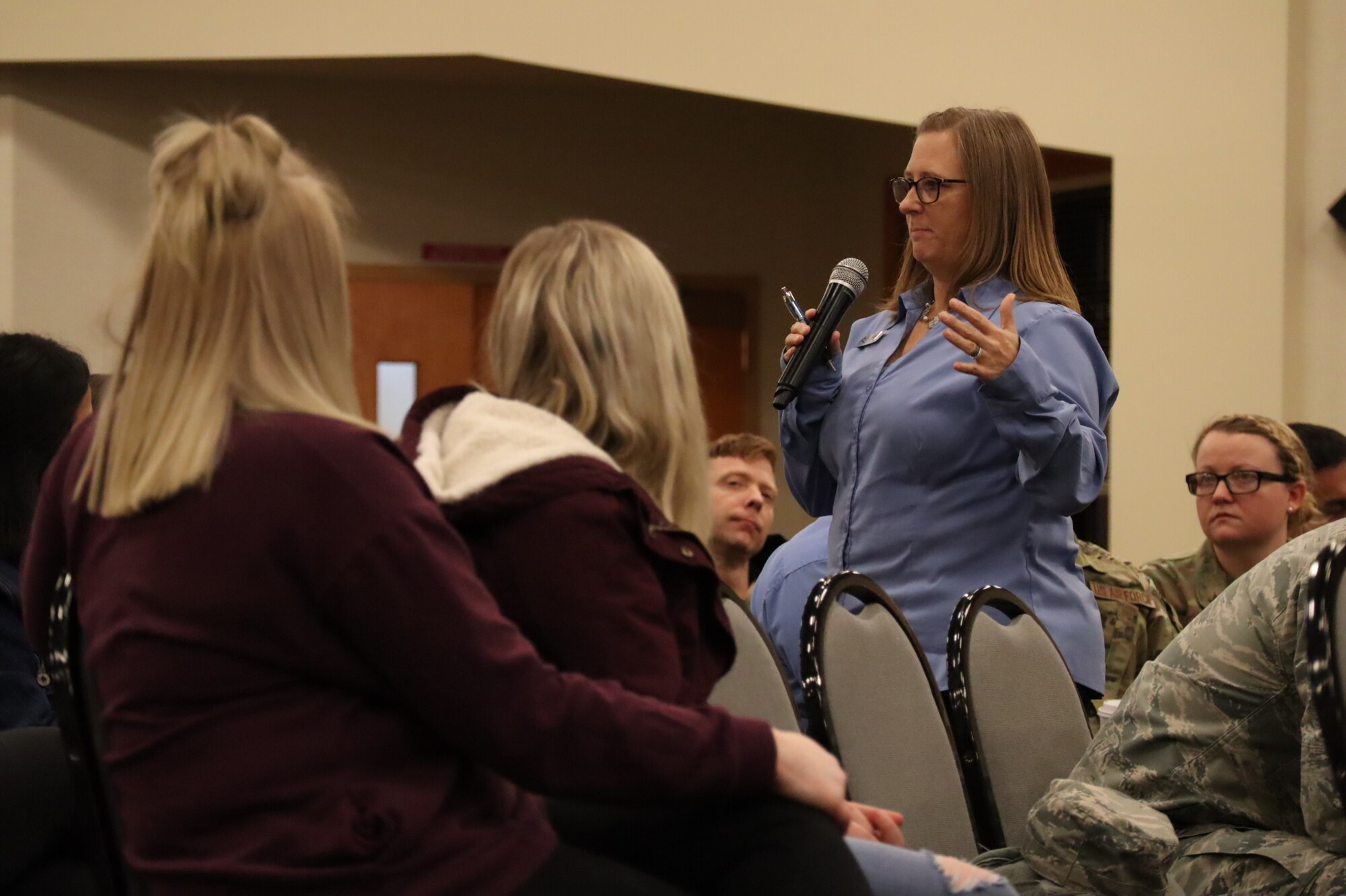 Spouses, various organization experts and base leadership discuss community changes.