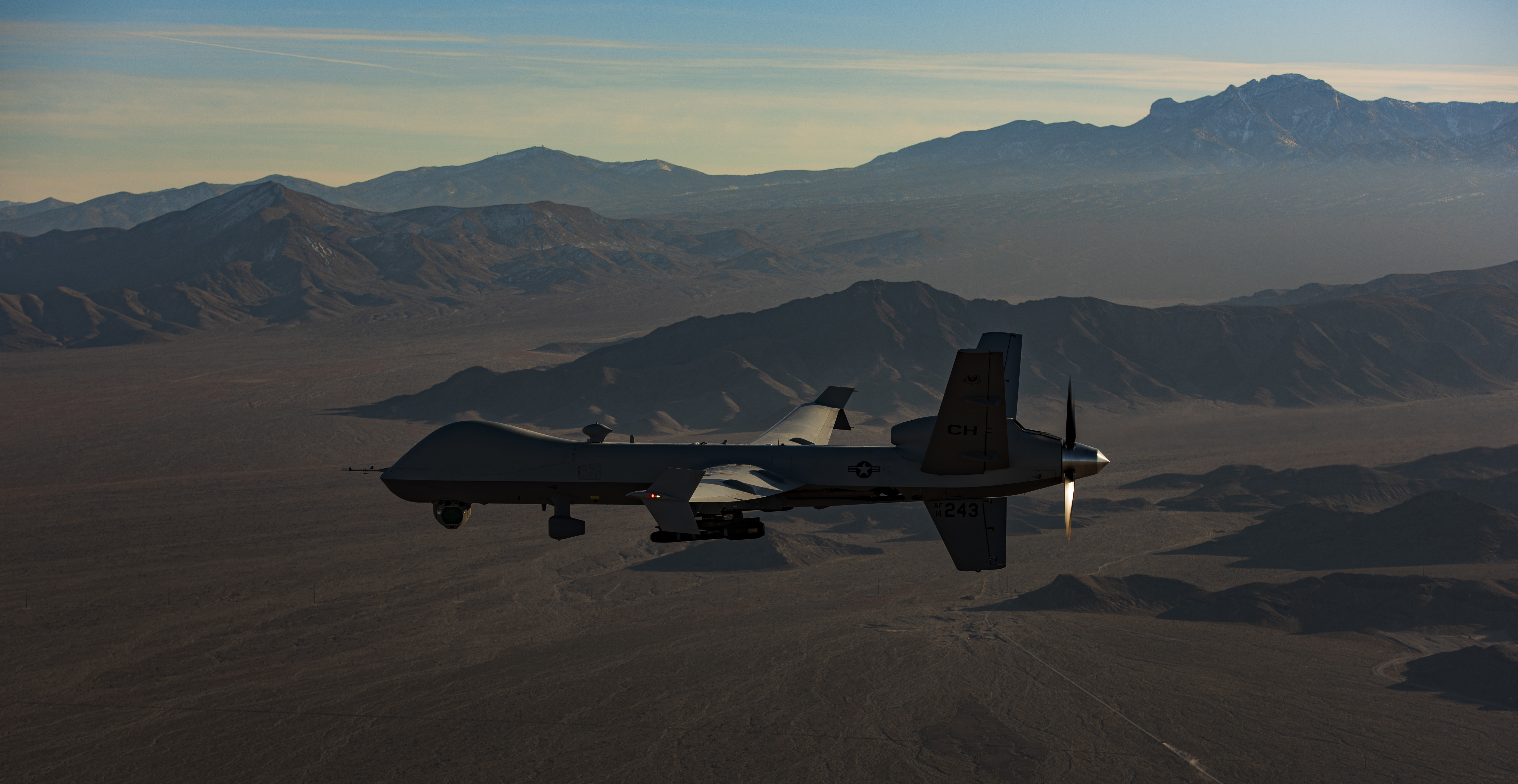 MQ-9 Reaper in flight over the NTTR > Creech Air Force Base > Article ...