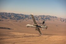 An MQ-9 Reaper flies over the Nevada Test and Training Range.