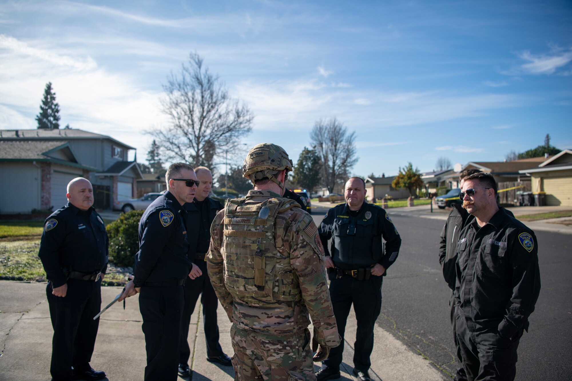 Travis Airmen working to neutralize antique explosives found in community home.