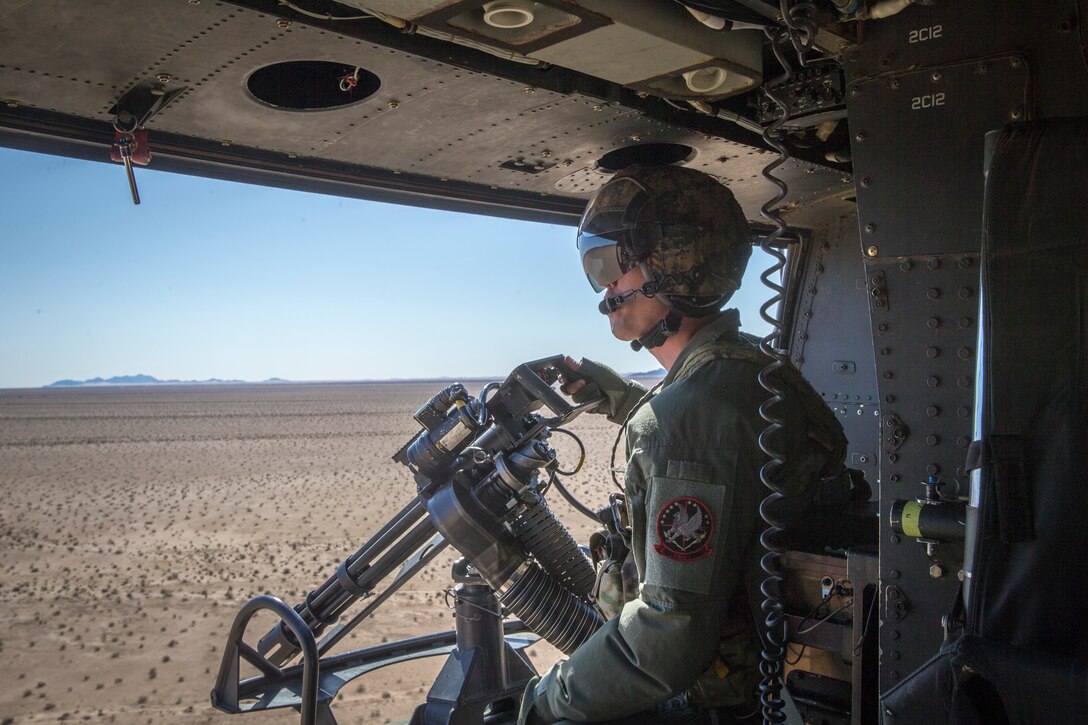 U.S. Marines with Marine Test and Evaluation Squadron One (VMX-1) conduct a live fire training exercise with the AH-1Z Cobra and F-35B Lightning II in Yuma, Ariz., Nov. 26, 2019.