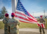 DLA Distribution Flag Raising for 1st Sgt. Larry Marcantel