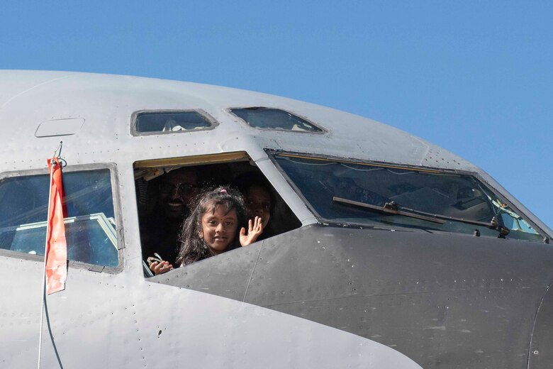 Children and families attend Aerospace and Aviation Day 2020.