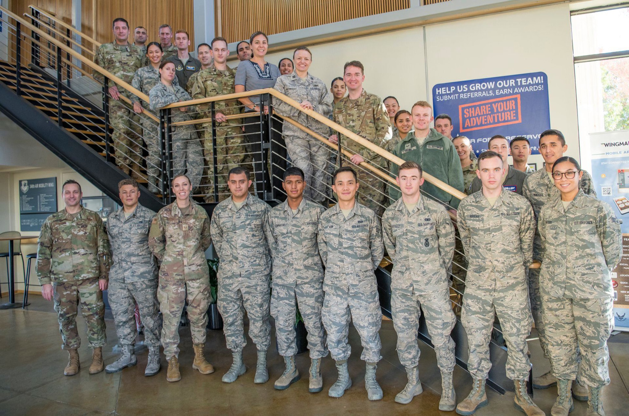 The 349th Air Mobility Wing welcomed our newest 349th members during a recent UTA.