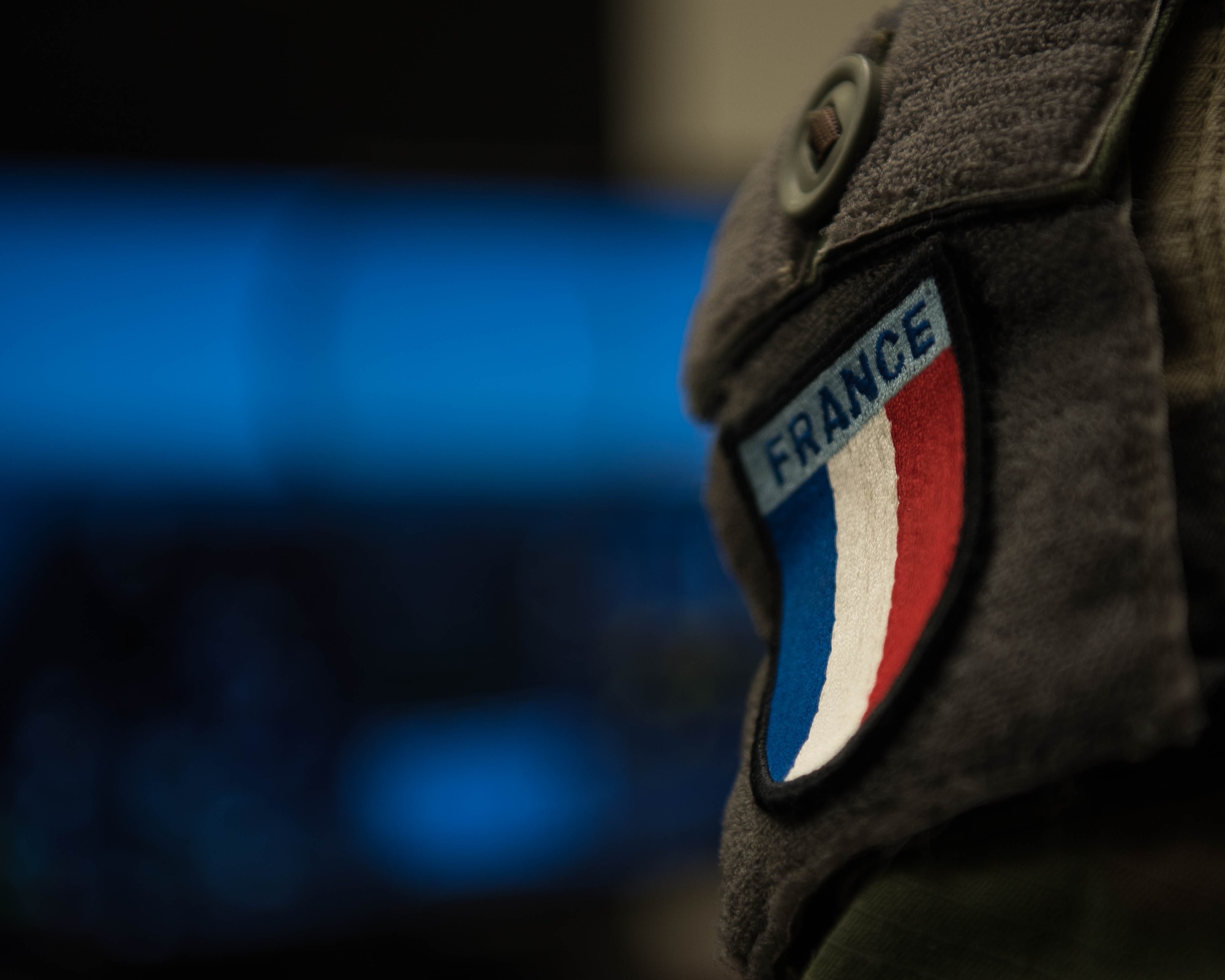 A French delegate from the NATO – Allied Command Transformation tours the 1st Operations Group aerospace physiology building during a visit to Joint Base Langley-Eustis, Virginia, Jan. 24, 2020. While on location, French delegates were educated on possible obstacles aircrews face while flying, such as hypoxia. (U.S. Air Force photo by Airman 1st Class Marcus M. Bullock)