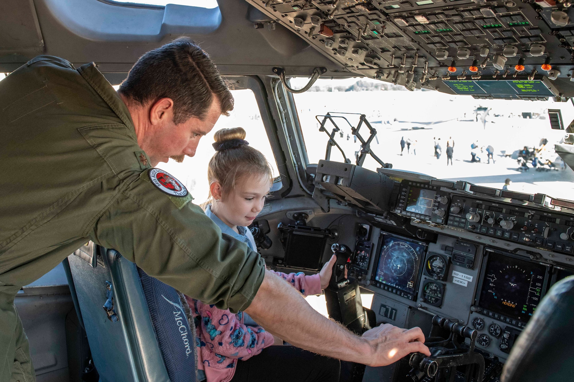 Children and families attend Aerospace and Aviation Day 2020.