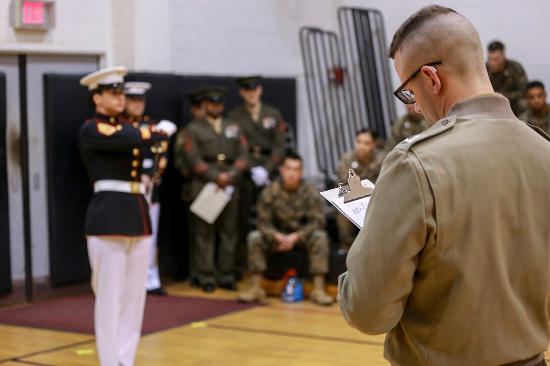 The three-week CDS course teaches Marines the fundamentals of ceremonial drill that is unique to the “Oldest Post of the Corps.”