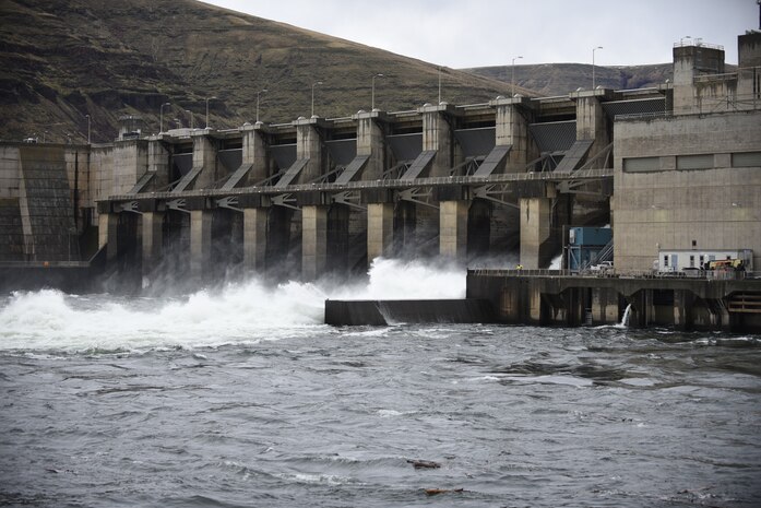 Spillway at Lower Granite Dam.