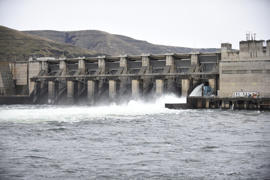 Spillway at Lower Granite Dam.