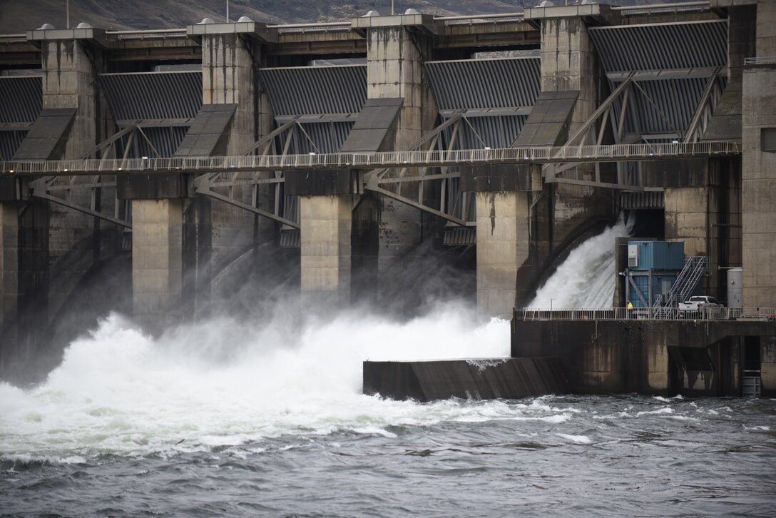 Spillway at Lower Granite Dam.