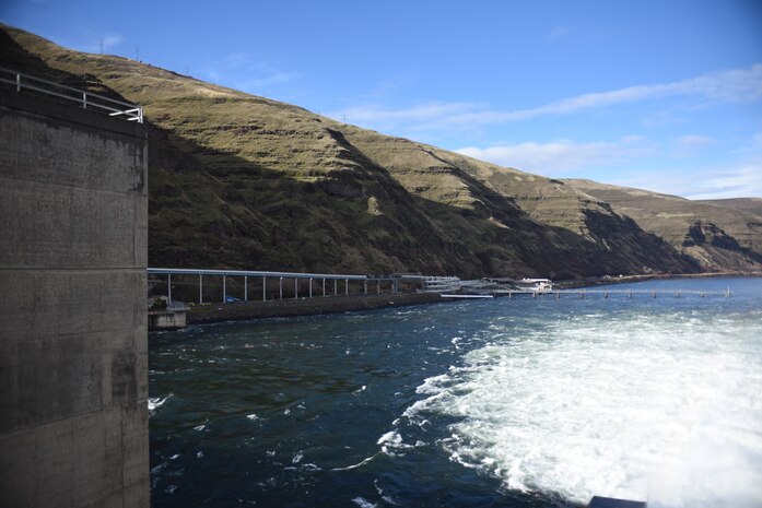 View of Lower Granite Dam.