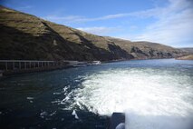 View of Spillway at Lower Granite Dam.