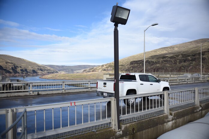 Dam crossing at Lower Granite Dam.