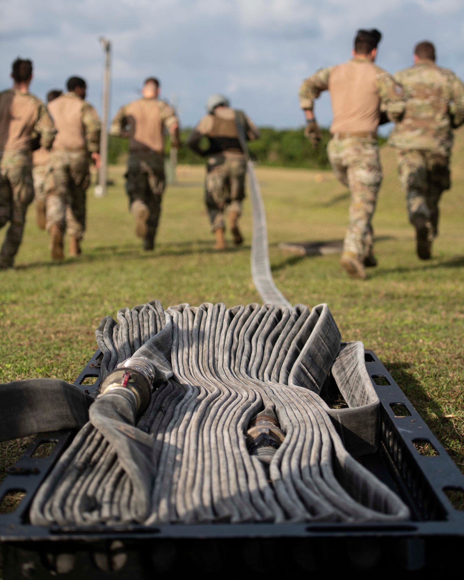 Forward Area Refueling Point team members held their biannual tryouts for 18th Logistics Readiness Squadron Airmen at their fuels compound January seventeenth, twenty twenty.

Airmen of the eighteenth LRS petroleum, oil and lubricant flight bear the responsibility of refueling aircraft for hundreds of sorties at Kadena Air Base, and Forward Area Refueling Point assists with Air Force Special Operations refueling around the world.