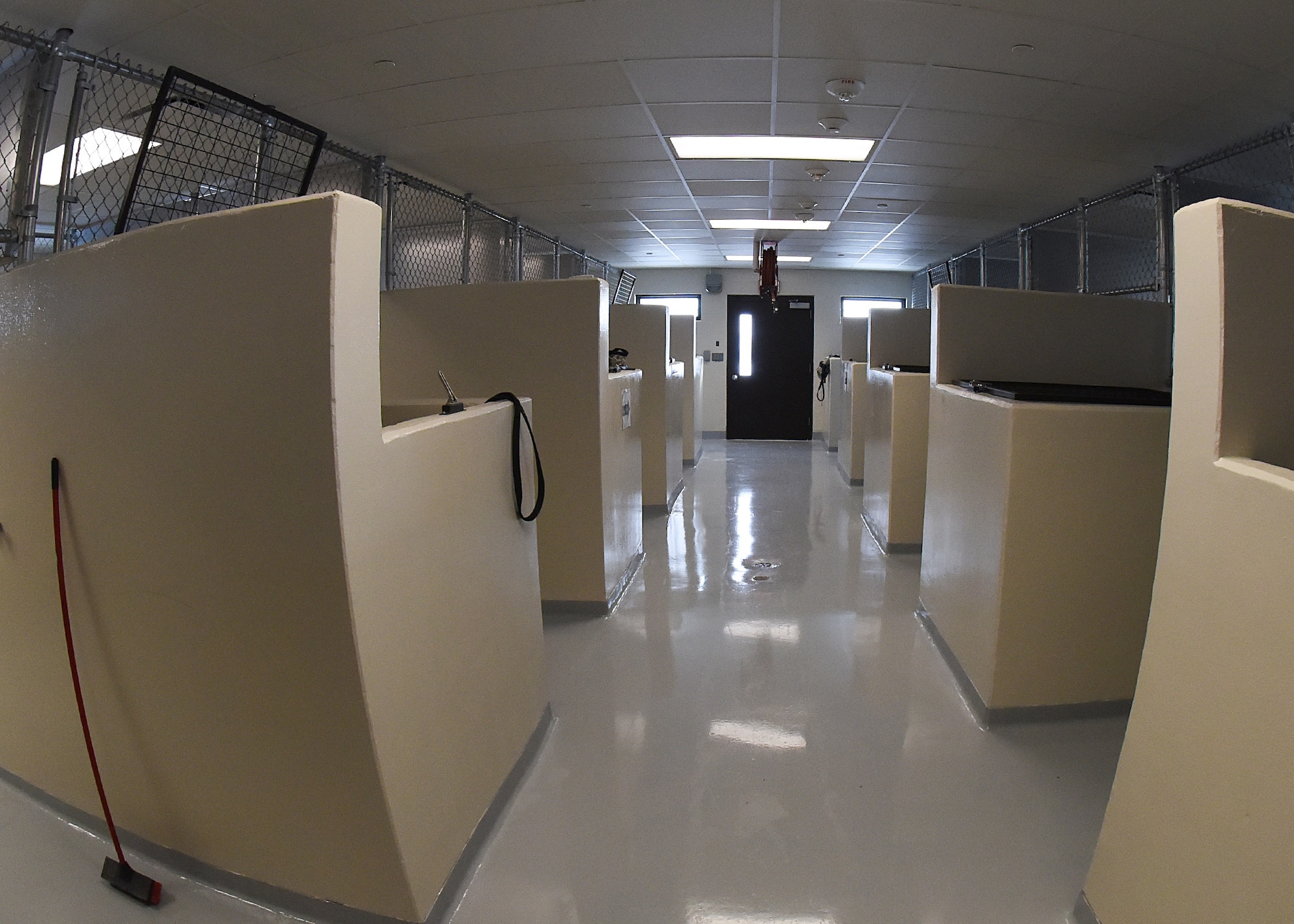 A new state-of-the-art military working dog facility officially opened at Grand Forks Air Force Base, N.D., Jan. 24, 2020. The project started six years ago when the previous building presented underlying deficiencies that no longer aligned with the military working dog mission. (U.S. Air Force photo by Staff Sgt. Patrick A. Wyatt)