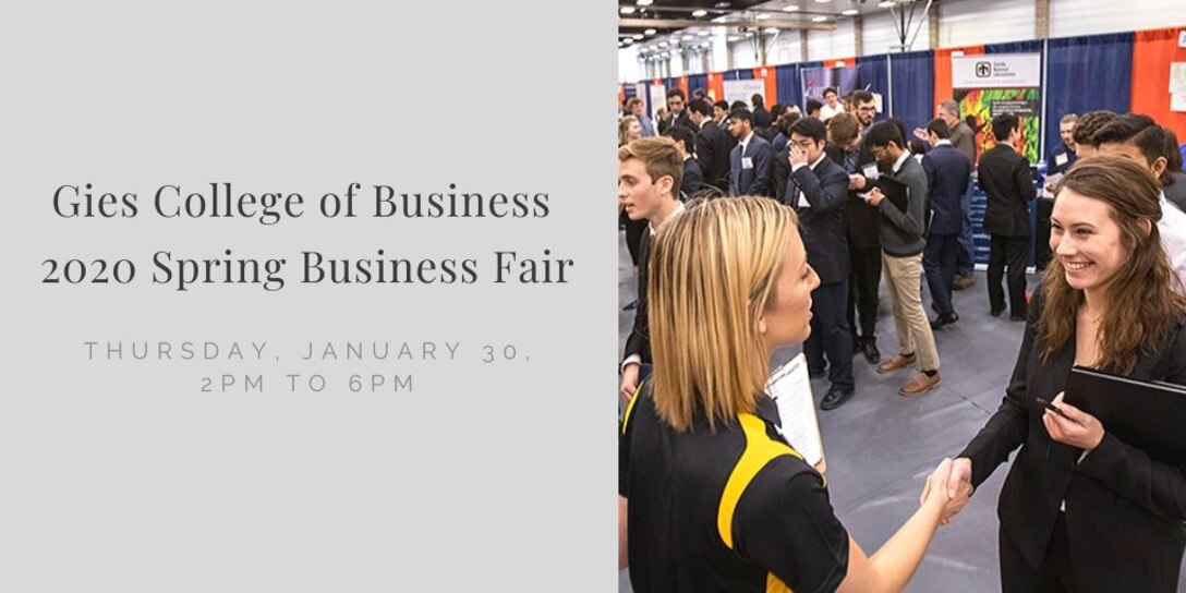 Image to promote the Gies Business College Career Fair