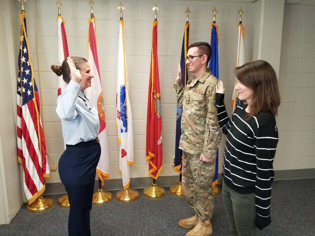 SSgt. ruiz and wife, Cheyne, wearing in