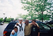 SSgt. Joshua Ruiz and family members