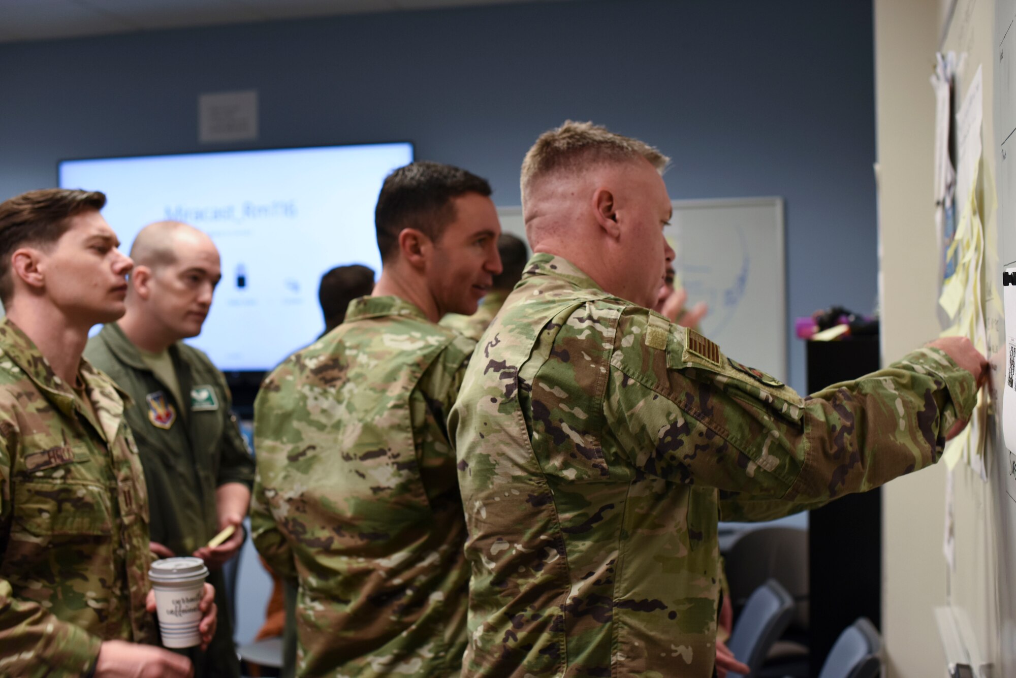 Senior NCOs and captains from Air University’s Senior Non-Commissioned Officer Academy and Squadron Officer School, respectively, meet and discuss leadership, ideals, expectations and more during a cross-school training day Jan. 29, 2020, at Maxwell Air Force Base, Alabama. Throughout the day the more-than 270 senior NCOs and 698 captains asked and answered one another’s questions to better understand the decision making and action taking processes of the other.