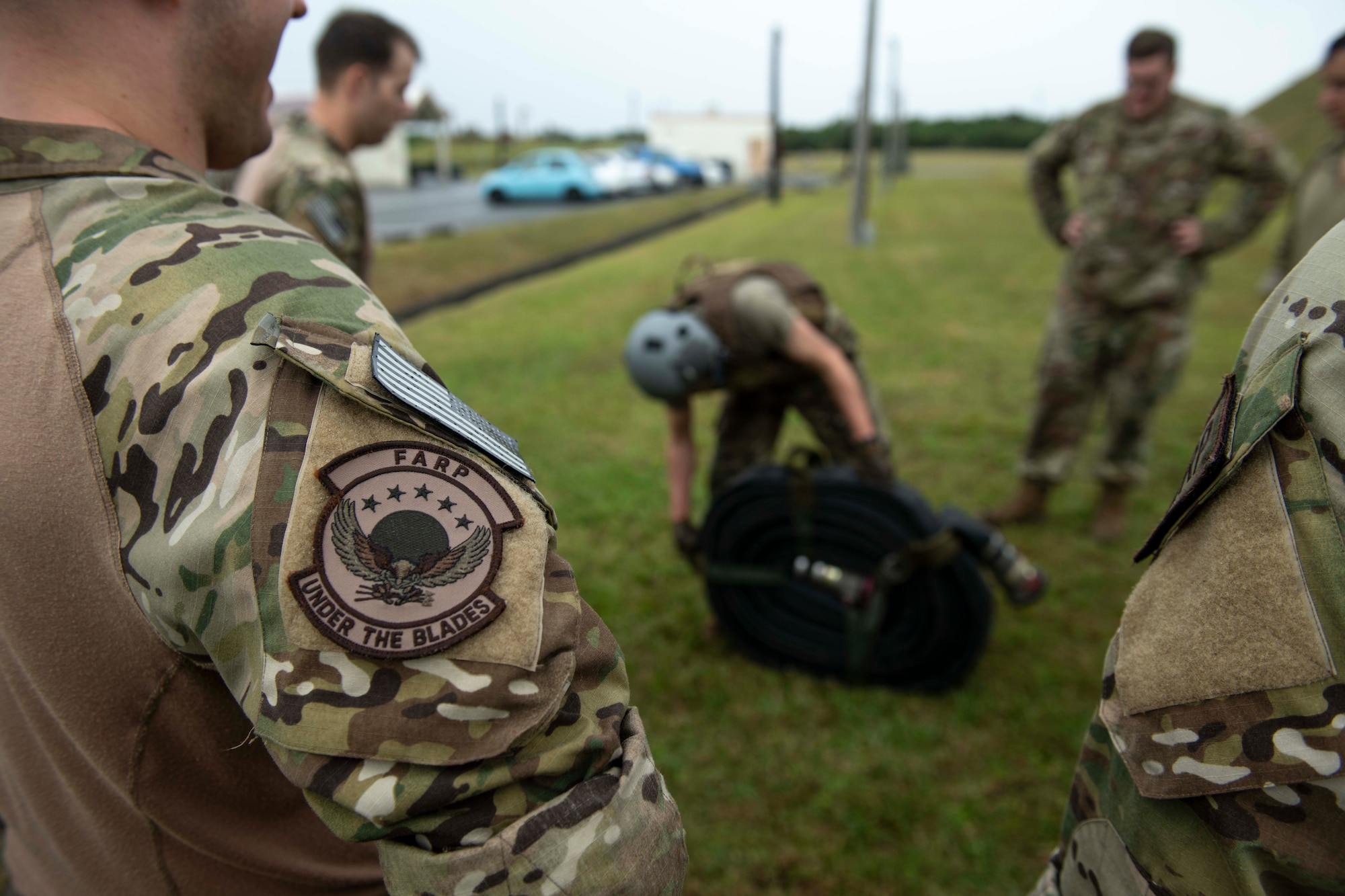 Forward Area Refueling Point team members held their biannual tryouts for 18th Logistics Readiness Squadron Airmen at their fuels compound January seventeenth, twenty twenty.

Airmen of the eighteenth LRS petroleum, oil and lubricant flight bear the responsibility of refueling aircraft for hundreds of sorties at Kadena Air Base, and Forward Area Refueling Point assists with Air Force Special Operations refueling around the world.