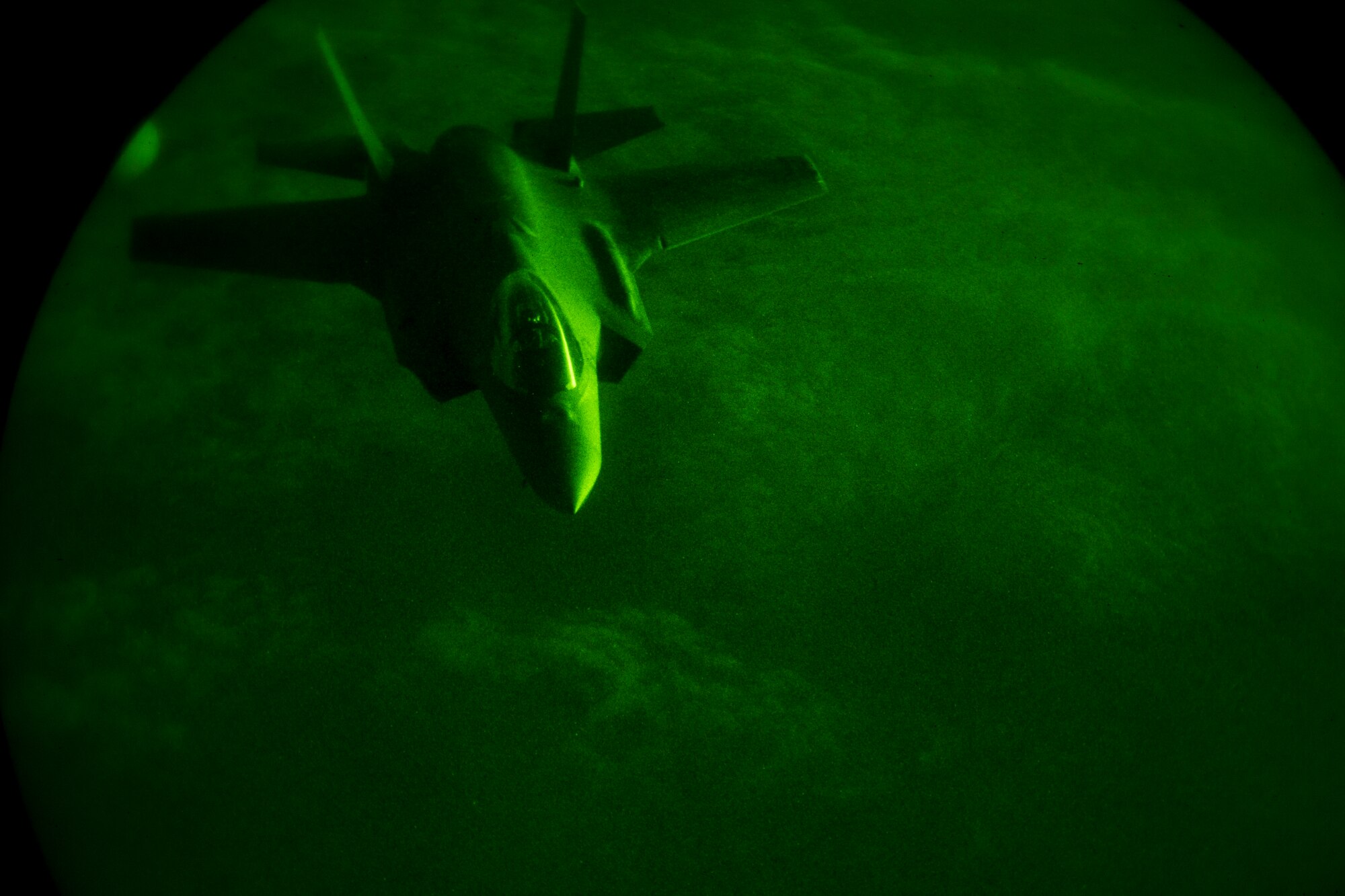 A U.S. Air Force F-35A Lightning II assigned to the 34th Expeditionary Fighter Squadron conducts a mission in the U.S. Central Command area of operation, Jan. 3, 2020.