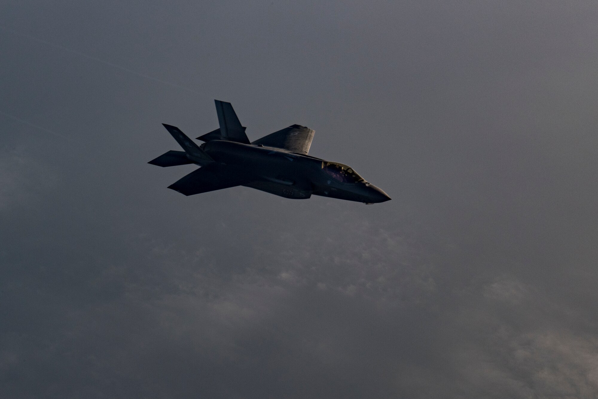 A U.S. Air Force F-35A Lightning II assigned to the 34th Expeditionary Fighter Squadron conducts a mission in the U.S. Central Command area of operation, Jan. 3, 2020.