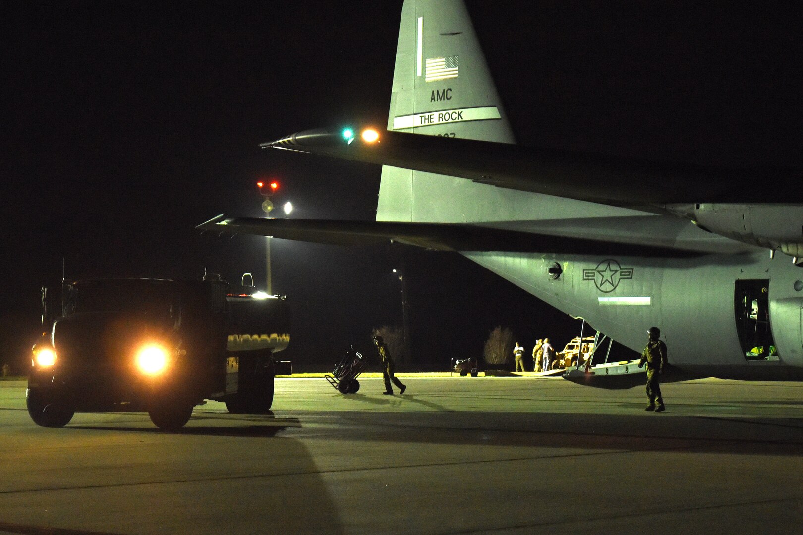 McEntire Joint National Guard Base, home of the South Carolina Air National Guard’s 169th Fighter Wing, co-hosts nighttime arming and refueling training during Exercise Agile Lion Jan. 14, 2020.