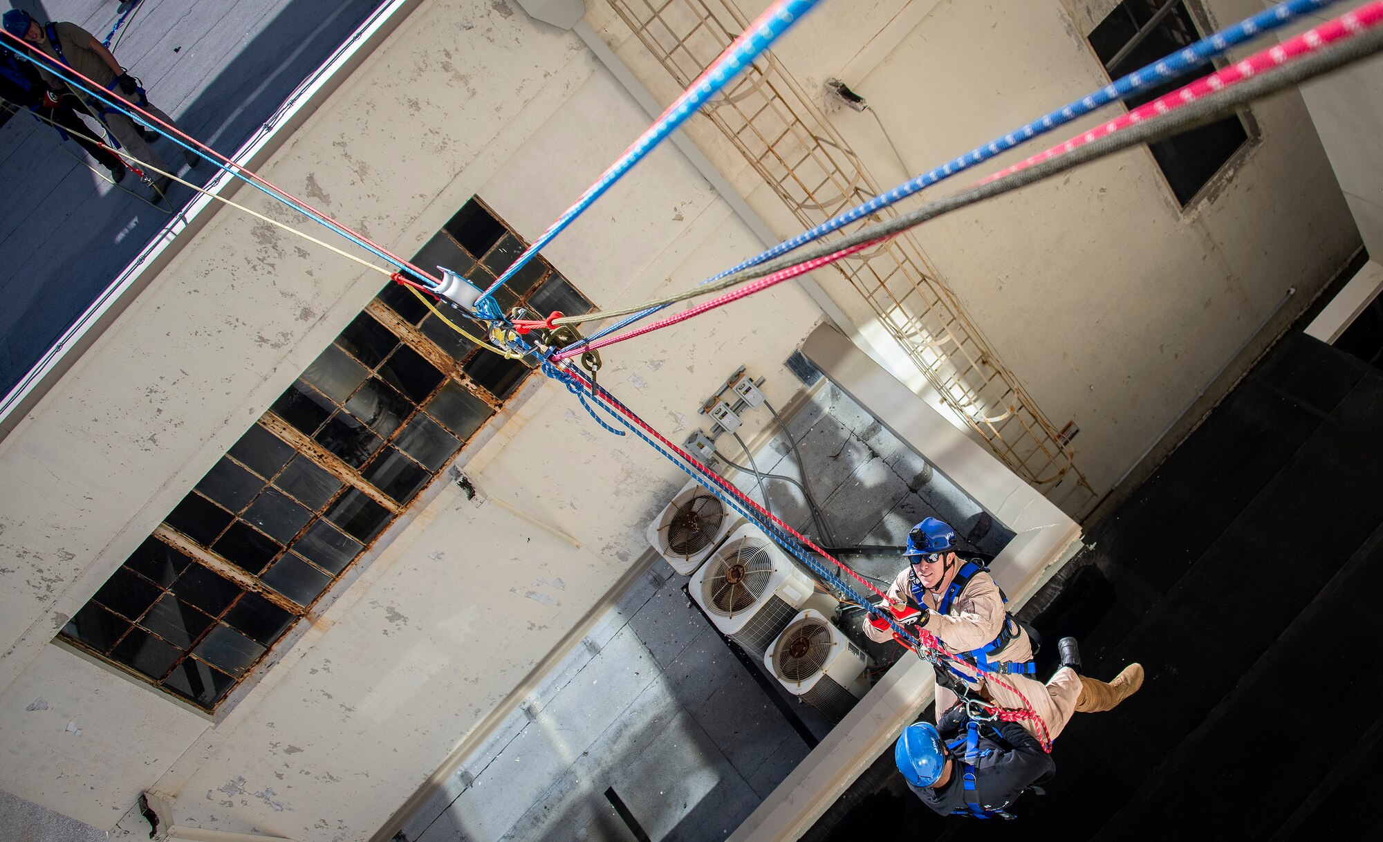 On the ropes:  firefighters complete advanced rescue course