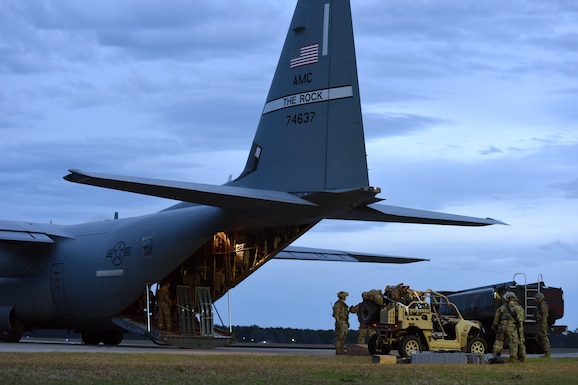 McEntire Joint National Guard Base, home of the South Carolina Air National Guard’s 169th Fighter Wing, co-hosts nighttime arming and refueling training during Exercise Agile Lion, Jan. 14, 2020.