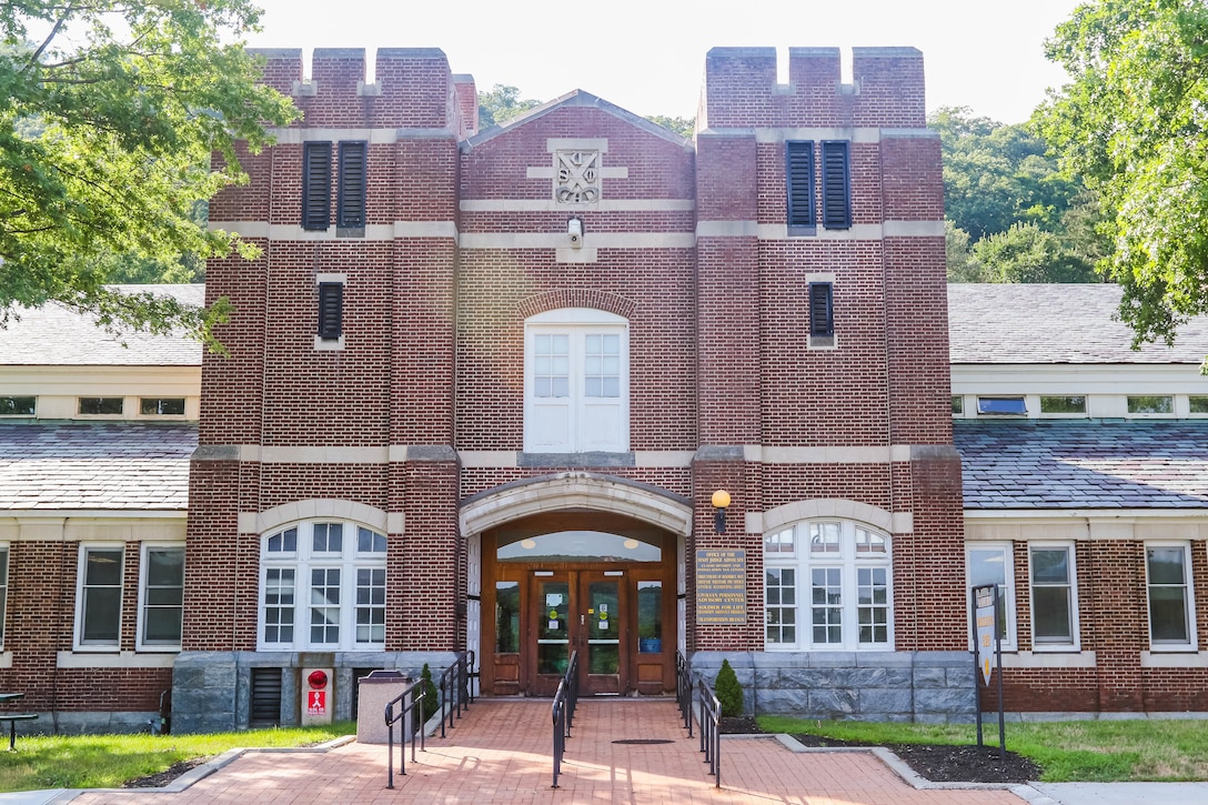 Photo of a brick building.