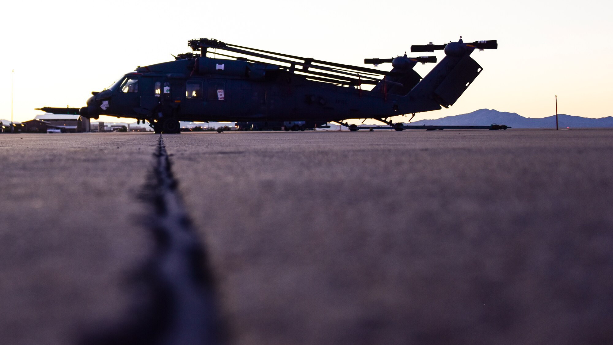 HH-60G Pave Hawks sit on flight line