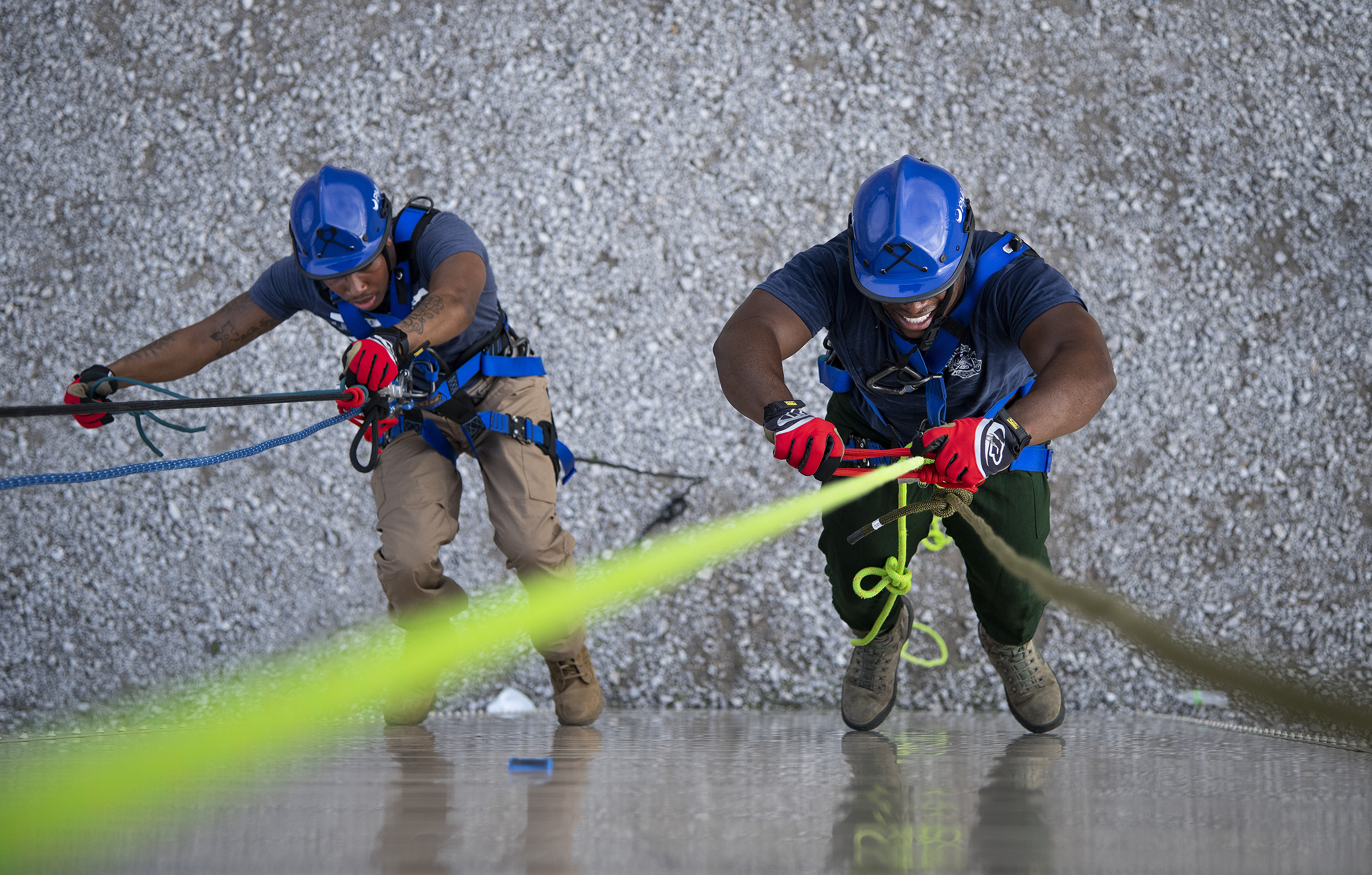 On the ropes: firefighters complete advanced rescue course > Air Force  Civil Engineer Center > Article Display