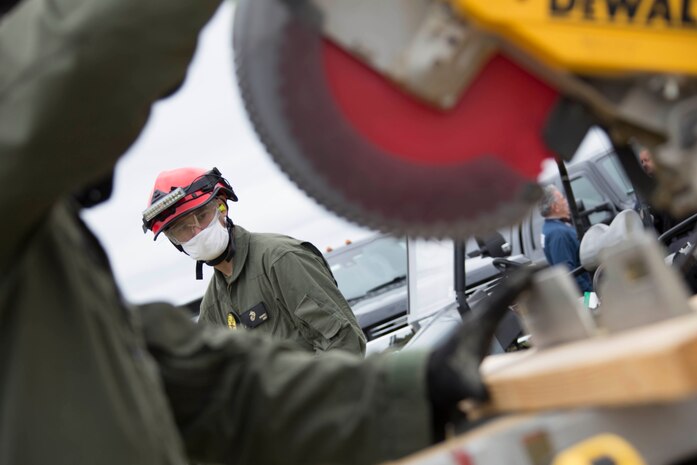 United States Marines and Sailors with Chemical Biological Incident Response Force (CBIRF) conduct training during Scarlett Response 2020 at Guardian Centers, Perry, Ga., from June 15 – 19, 2020. The purpose of Scarlett Response is to give CBIRF personnel realistic training scenarios in order to maintain the highest state of readiness, so if called upon CBIRF can provide expeditious and effective aid. (Marine Corps photo by SSgt. Kristian Karsten)